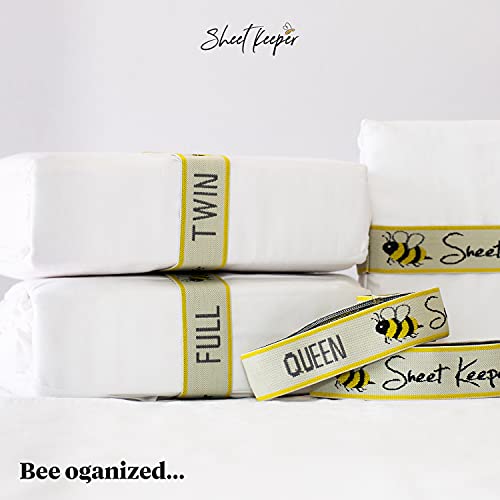 Sheet Keeper Duvet & Bedding Organizer Bands, 2-Pack - Made in USA Elastic Linen Labels for Folded Comforters, Closet & Linen Storage Organization (Duvet) - size: Duvet