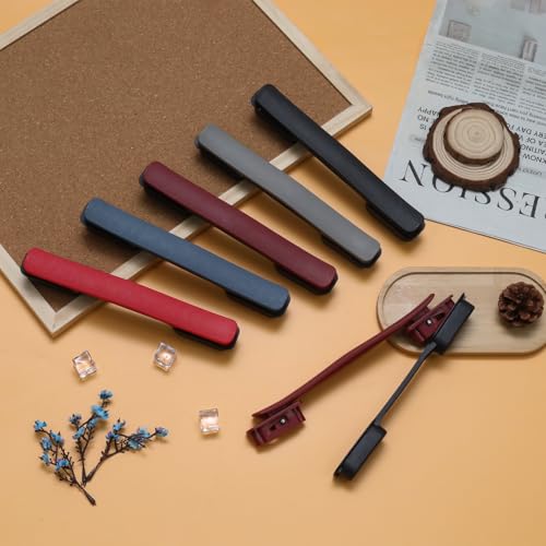 2Pcs Burgundy Plastic Luggage Straps with Screws, Luggage Handle Replacement, Grip Carry Strap for Repair - color: Burgundy