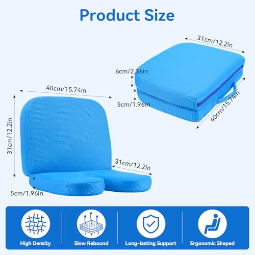 U-Shaped Shower Chair Cushion with Backrest, High Density 3D Mesh Spa Bath Seat Pad, Non-Slip Washable for Shower Benches, Transfer Benches, Ideal for Elderly, Disabled, Pregnant Women