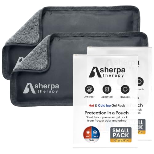 Small Flexible Gel Ice Packs for Injuries Reusable - Soft Hot and Cold Packs for Injuries for Ankle, Hand, Wrist, Head Pain Relief - 5" x 10" - 2PK - Grey - size: Small (2 pack), style: Grey