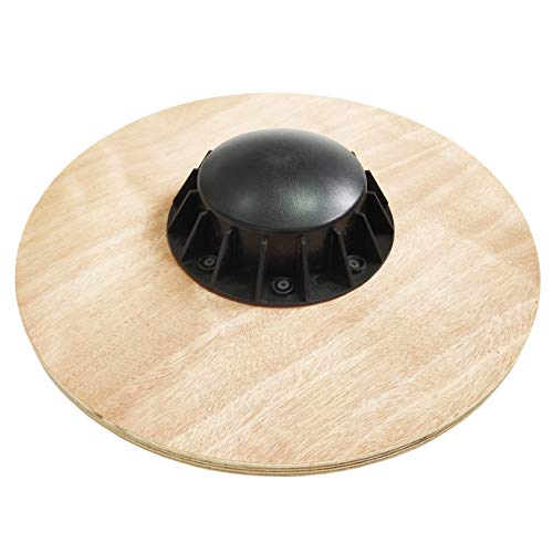 Fitvids Non-Slip Wooden Wobble Balance Board Core Trainer 15.55-inch Diameter with 360 Rotation for Stability Training, Multiple Colors