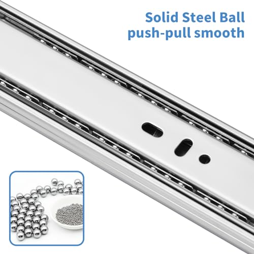 Sulawskys Soft Close Drawer Slides 12 Inch, 6 Pairs – Full Extension 100LB | (12 Pcs) Side Mount Full Extension Ball Bearing Drawer Glides, Heavy Duty 100 LB for Kitchen Cabinets, Dresser, Wardrobe - size: 12inch-300mm