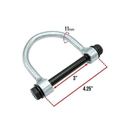 Valor Fitness Heavy-Duty Stainless Steel Shackle Attachment for Fitness Rigs – Perfect for Hanging Climbing Ropes, Gymnastic Rings, Suspension Trainers