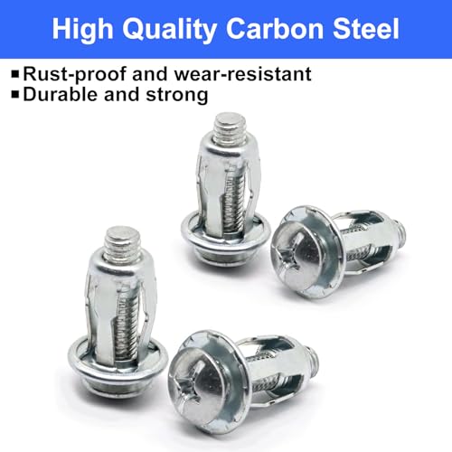 20pcs Hollow Wall Anchors for Thin Walls Heavy Duty, M6 x 1" - size: M6 x 25mm