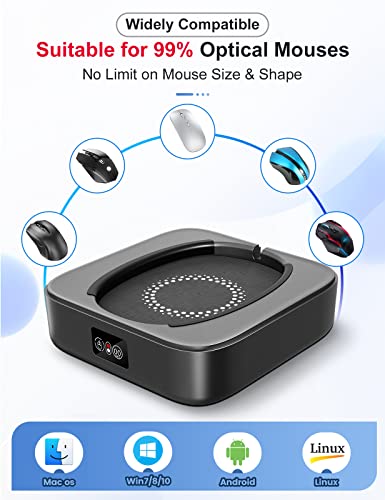 Meatanty Mouse Mover Undetectable, Super-Silent Mouse Jiggler Device Move Randomly, Automatic Wiggler Shaker Giggler, Adjustable Interval Timer, Keep Computer Laptop Active for Office Home Remote Work - style: Mechanical Mouse Jiggler