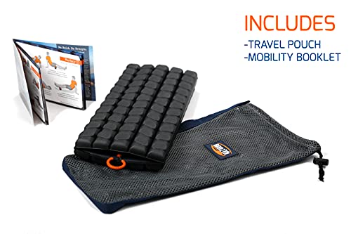 Brazyn Morph Foam Roller: Collapsible Travel Foam Roller for Back Pain Relief, Workout Muscle Recovery, Back Massager, Deep Tissue Leg Massage, Back Cracker (Midnight, Alpha Series (Deep Tissue)) - color: Midnight, size: Deep Tissue