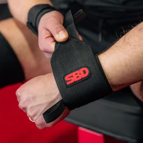 SBD Stiff Wrist Wraps – Maximum Support & Stability for Lifting, Powerlifting & Strength Training – IPF Approved, Made in Great Britain - size: Large