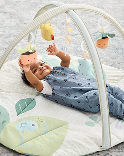 Skip Hop Tummy Time Mat, 3-in-1 Activity Baby Play Gym, Age 0-2y, Garden Oasis, Green Multi - color: Garden Oasis Play Gym