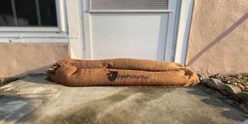 HydraSorber - Sandless Sandbags - Water Absorbent Flood Barrier - size: 4 Foot Length (3 Pack)