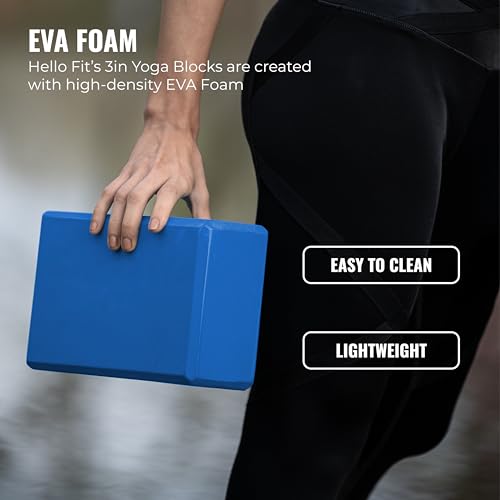 3 in Foam Bulk Yoga Blocks, 10 Pack - color: Dark Blue