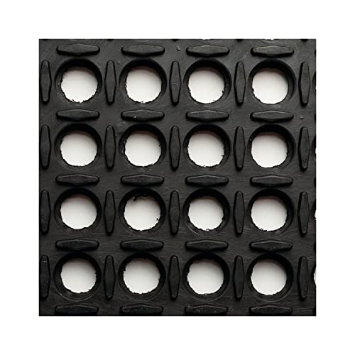 NoTrax 543S0023BL 543 Cushion-Tred 2' x 3' Black Safety Anti-Fatigue Drainage Mat - size: 7/8 inches x 2 feet x 3 feet
