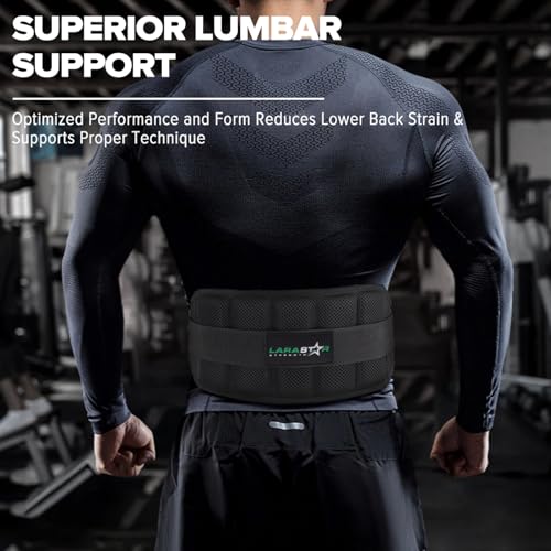 Belt for Belt Squat Dip Belt Weighted Pull Up, Heavy Duty with Structured Back Support and Squat Machine Compatible - color: Black