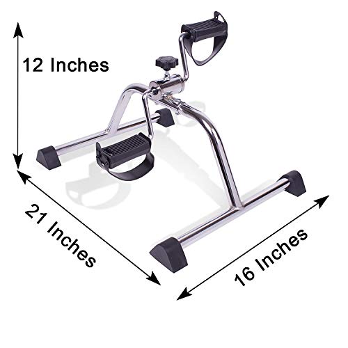 Carex Under Desk Pedal Exerciser - Compact Exercise Equipment for Arms and Legs - Great for Elderly, Seniors, Disabled or Office Use