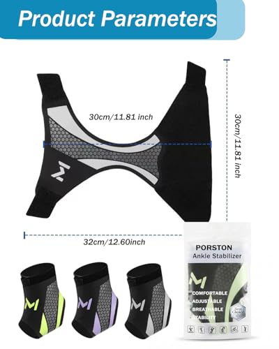 2-Pack Ankle Brace for Men & Women,Adjustable Lace up Ankles Sock,Basketball Ankle Stabilizer with Straps,Orthopedic Compression Sleeve for Plantar Fasciitis Relief,Tendonitis,Sprained (Gray) - color: Gray