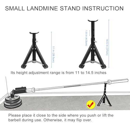 Viking Press Landmine Handle for 2-Inch Barbell, Hack Squat T-Bar Row Attachment Strength Training Accessories, Shoulder Press Landmine Attachment Equipment - color: Style K
