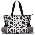 ESVAN Yoga Mat Bag Yoga Tote Carrier Shoulder Bag Carryall Tote for Office,Yoga,Pilates,Travel,Beach and Gym - color: L