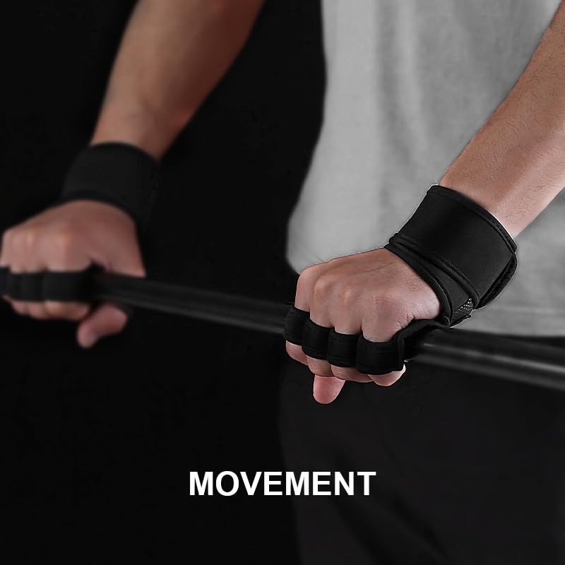 SUJAYU Gym Gloves for Men Weight Lifting Gloves, Wrist Wraps Wrist Straps for Weightlifting, Lifting Wrist Wraps Wrist Support Wrist Weights Gym Gloves for Men Workout Gloves for Men Women - size: Medium