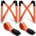 DEYACE Moving Straps 2-Person Lifting Straps for Moving Item up to 800 lbs - color: Orange