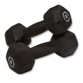 Body-Solid Tools Neoprene Dumbbell for Weight and Aerobic Strength Training, Pilates & Physical Therapy, Hand Weights for Men and Women, Commercial and Home Gym Free Weights Hex End Dumbbells - color: 8lbs.Black