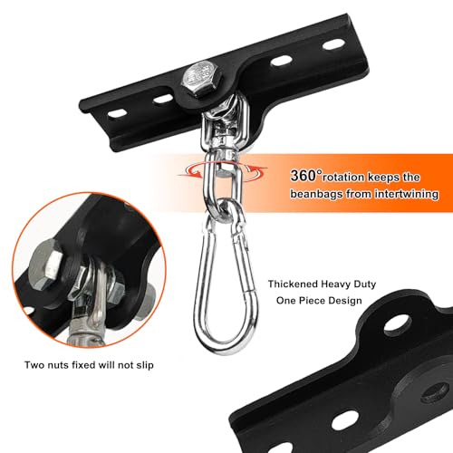 Heavy Punching Boxing Bag Hanger, Wall Ceiling Heavy Bag Mount Wood Beam Hook, Heavy Bag Hangers Brackets 360° Rotating for Boxing Muay Thai Training, Aerial Yoga Swing & Hammock