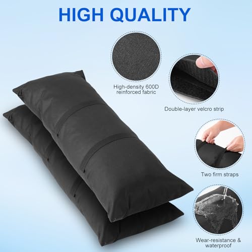 Umbrella Base Weight Sandbags, Outdoor Fillable Straight Sand Bags, Weatherproof Patio Furniture Weight for 49 LB (Without Sand)-2PC