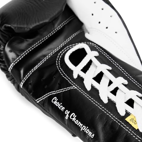 Everlast MX Elite Pro Fight Boxing Gloves | Handcrafted in Mexico - color: Black, size: 10oz X-Large