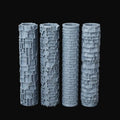 AUSPDICE DND Terrain Texture Roller Set for Dungeons and Dragons Scenarios | Four Brick and Stone Wall Patterns , 4 Wall Paving Pattern Tools for RPG Terrain, Wargames and Tabletop Map Props, AS744B - color: As744b Wall Paving Set