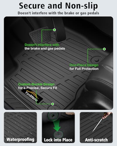 Floor Mats Custom for Ford Edge 2015-2024 2025 2026 ST Titanium SE SEL Sport Trunk Mat with Backrest Mat All Weather TPE Full Set Liners Cargo Protector & Door Sill Guards for Edge 2025 Accessories - size: For Ford Edge 2015-2026