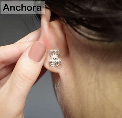 Original Magic Earring Backs for Droopy Ears | Earrings Lifters for Heavy Earring | Earlobe Secure Clear Miracle | Fits Standard 20G / 0.032' / 0.8mm Posts ONLY (2 Silver 1 Gold) - color: 2 Silver 1 Gold