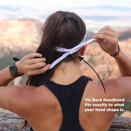 TreadBands All Terrain Tieback Non Slip Headband - Solid Colors (Purple)