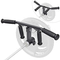 SELEWARE V Bar & T Bar Landmine Handle Attachment for 2" Barbell Bar, Solid Multi-Grip Landmine Handle T Row Attachment with Non-Slip Rubber Handle, Fits 2" Olympic Bars Strength Training Bars - color: Adjustable T Bar W/ Flat Rubber Handle