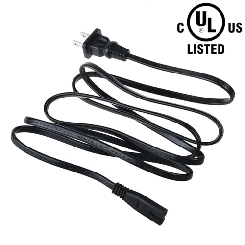 UL AC Power Cord Cable Plug Lead Compatible with STYNGT TT-205 Under Desk Elliptical Exercise Machine Portable Electric Seated Foot Pedal Exerciser Charging Cable