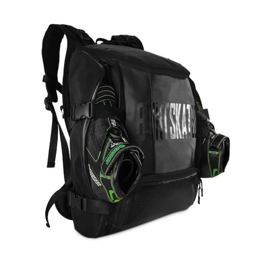 Bont Skates - Multi Sport Skate Backpack Travel Bag - Inline Ice Quad Speed Skating - color: Black
