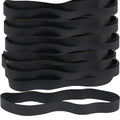 AMUU Rubber Bands Size 107 Wide Big Thick Long Rubber Band 30Pcs Heavy Duty | Black Big Elastics Bands Long for Office Supply File Folders Box Books gifts Notebook( 7" x 5/8") - color: Black