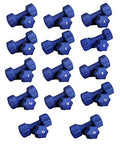 Ader Neoprene Dumbbell (1-30lb) Single Size Pair or Set - color: 1-25LB Blue 14 Pairs