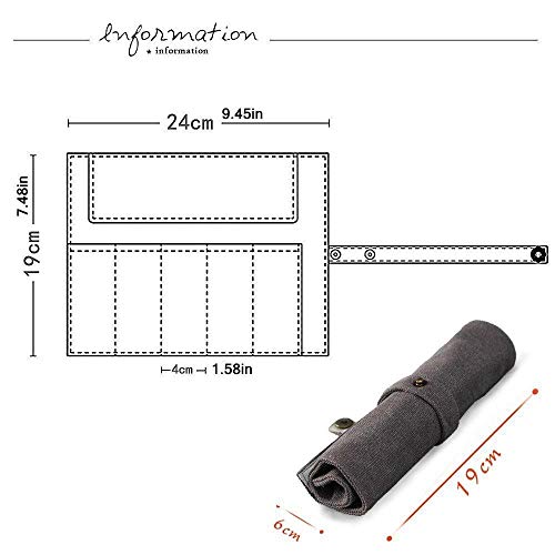 YOOSIDE Watch Band Accessories,Smart Watch Band Cotton Canvas Protable Storage Bag Case Pouch Organizer-Compatible with Apple Watchbands, Garmin Watch Band, Samsung Watch Band etc,