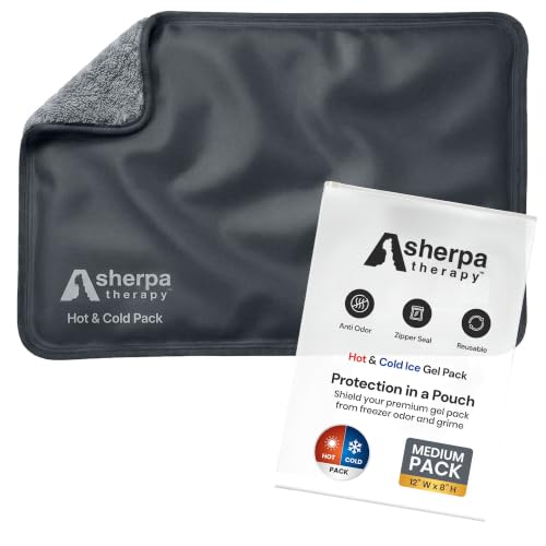 Medium Flexible Gel Ice Packs Reusable - Hot and Cold Soft Ice Packs for Injuries Reusable for Ankle, Arm, Foot, Leg, Back Pain Relief - 8" x 12" - Grey - size: Medium, style: Grey