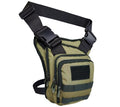 Thigh Pack, Larswon Leg Bag Thigh Pouch Bag Tactical Waist Bag Motorcycle Bag Waterproof - color: Holster- Army Green, size: Medium