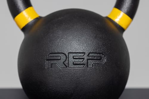 REP Fitness Kettlebell Set and Singles, 4kg to 24kg, 9lb to 53lb Weight Range, Cast Iron, Strength Exercise Training, Home Gym, Power Workout Equipment, Free Weights, Dumbbell Alternative - style: 24 kg