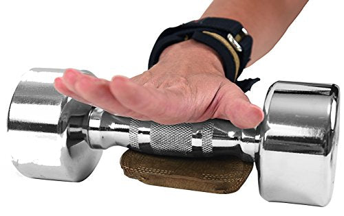 Cobra Grips FIT Leather Weight Lifting Gloves Heavy Duty Straps, Alternative to Power Lifting Hooks, Power Lifting For Deadlifts With Built in Adjustable Neoprene