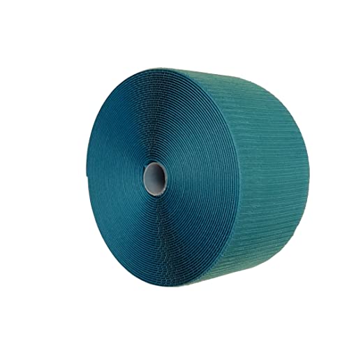 Tumbl Trak Hook Mat Fastener | 42' Long & 4" Wide | Hook Fastener for Carpet Bonded Foam Seams | for Gymnastics and Cheer Gym Floors (Teal) - style: Teal