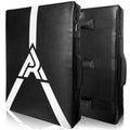 Martial Arts Kicking Shields Pad for Muay Thai, Taekwondo, Football, Basketball Training - Denser Foam, Longlasting PU Leather Kick Shield - style: 16x24in Black Pro