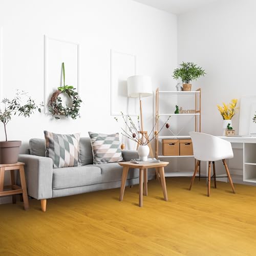 Sorbus 96 Sq. Ft. Wood Grain Floor Tiles Foam Mat EVA Interlocking Mats Tile 3/8-Inch Thick Flooring Wood Puzzle Exercise Mats w/Borders - Home Playroom Basement, Apartment, Trade Show, Baby, Dance - color: Light Grain, size: 24 Pack