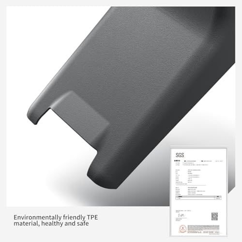 LUCKEASY 5PCS Front Rear Console Kick Pad for Tesla Model Y Juniper 2025+ | Front & Rear Center Console Anti-kick Mat, 2026 Juniper Accessories, Premium & Performance, All-Weather TPE Mat, Black - size: 5PCS Front & Rear Center console anti-kick Pad