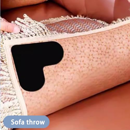 12PCS Anti - Slip Rug Pads for Hardwood Floors & Ceramic Tiles -Ideal for Kitchen & Bedroom Rugs