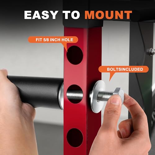 EVERYMATE Weight Plate Holder Power Rack Attachment 2 Inch Olympic Plate Storage Power Squat Rack Holder Weight Plates for 2x2 3x3 2x3 Power Cage Accessories Weight Plate Rack - color: A-5/8" hole(2pcs)-9.05 Inch