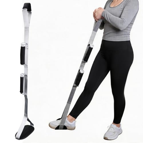 39 Inch Leg Lifter After Hip Replacement and Knee Surgery Recovery Rigid Leg Lifter Strap with Padded Foot Loop Elderly Mobility Aid