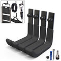 4 Pack Garage Storage Hooks, Ladder Hangers, Steel Wall Mount Hooks, Utility Hooks for Hanging Heavy Duty Shed Tools, Ropes, Garden Hoses, Shovel, Bulk Items, etc.（88lbs, 4Inch） - size: 4 Pack (4 inch)