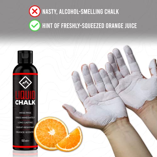 SURVIVOR Liquid Chalk for Rock Climbing, Weight Lifting, Gymnastics - Liquid Grip for Workout Training - Climbing Chalk & Lifting Chalk for Weightlifting - Liquid Gym Chalk - size: 150ML