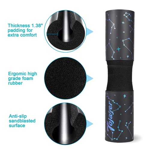 Squat Pad Barbell Pad for Workout, Neck & Shoulder Protective Foam - color: Zodiac